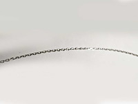 9kt witgouden diamanten geslepen ketting - afbeelding 9 van  12