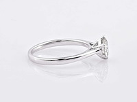 9kt witgouden ring met 1cts laboratoriumgekweekte diamant - afbeelding 3 van  7