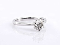 9kt witgouden ring met 1cts laboratoriumgekweekte diamant - afbeelding 5 van  7