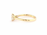 9kt yellow gold ring with 1cts lab grown diamond( size -eu-54) - afbeelding 5 van  8