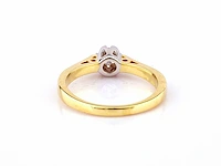 9kt yellow gold ring with natural diamond - afbeelding 3 van  5