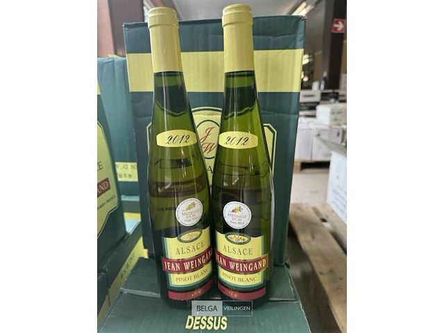 9x 1 doos alsace jean weingand pinot blanc 2012 - afbeelding 2 van  3