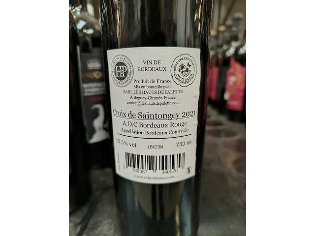 9x 75cl croix de saintongey - afbeelding 2 van  3