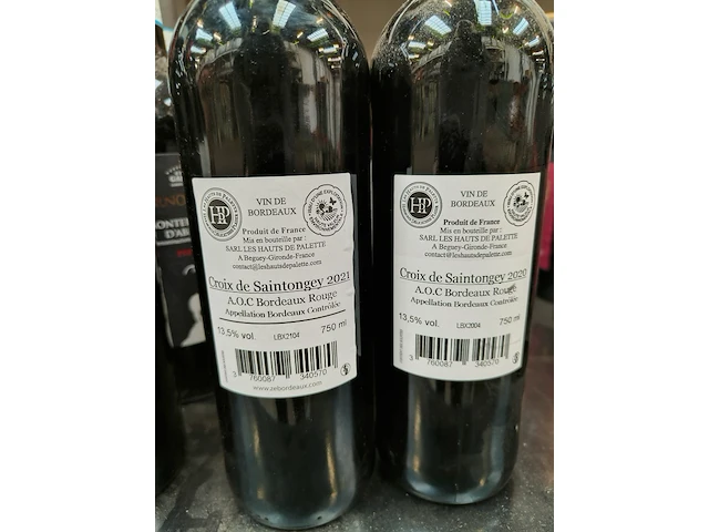 9x 75cl croix de saintongey - afbeelding 3 van  3