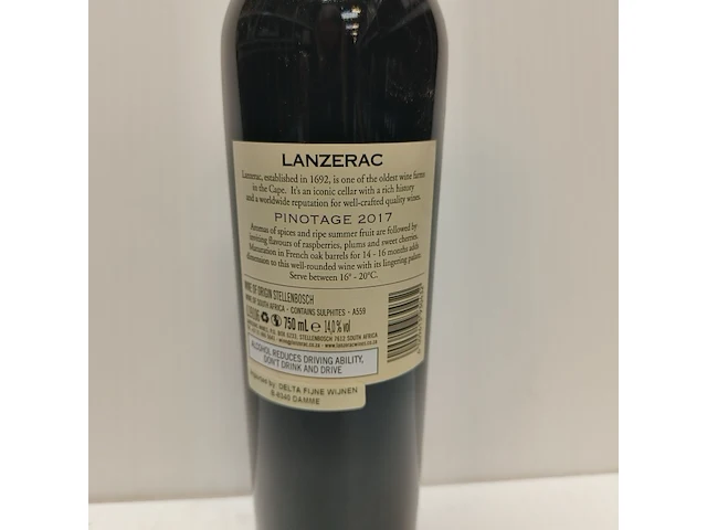 9x 75cl lanzerac stellenbosch - afbeelding 2 van  2