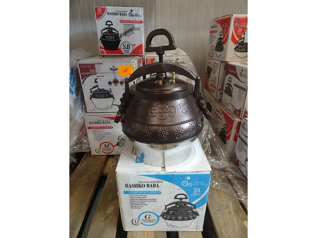 9x alu snelkookpot rashko baba - afbeelding 2 van  3