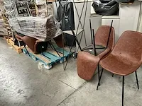 9x eetkamerstoel + 2x bijzettafel - afbeelding 7 van  7
