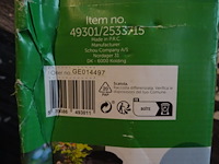 9x inklapbare terrastafel eurochair + 16x tuinstoel + parasol - afbeelding 6 van  15