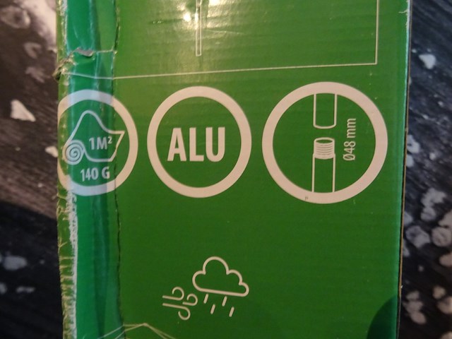 9x inklapbare terrastafel eurochair + 16x tuinstoel + parasol - afbeelding 7 van  15