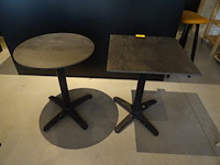 9x inklapbare terrastafel eurochair + 16x tuinstoel + parasol