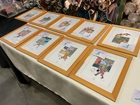 9x lithographie hergé-moulinart 2003: samengesteld lot 3-11 - afbeelding 1 van  5