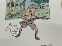 9x lithographie hergé-moulinart 2003: samengesteld lot 3-11 - afbeelding 3 van  5