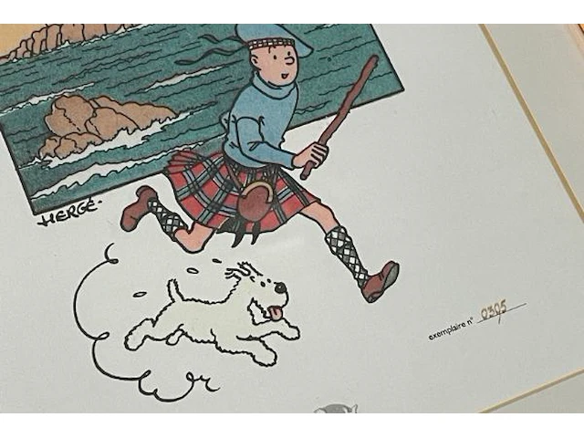 9x lithographie hergé-moulinart 2003: samengesteld lot 3-11 - afbeelding 5 van  5