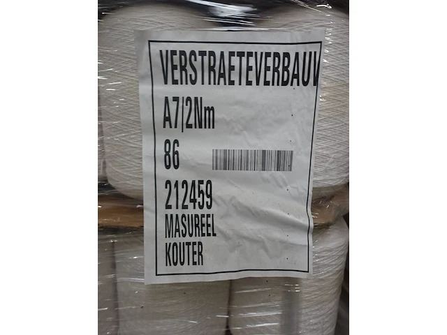 9x pallet garen wit - afbeelding 3 van  7