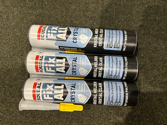 9x soudal fix all crystal - afbeelding 1 van  4