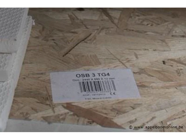 Aangebroken pallet osb platen osb 3 tg4, 2440x590x12mm - afbeelding 2 van  2