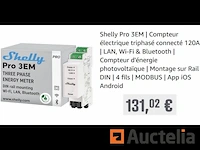 Aangesloten driefasig elektrische meter shelly pro 3em (120a) - afbeelding 1 van  2