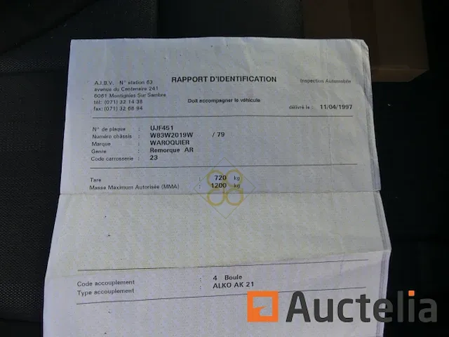 Aanhanger dubbele dekzeilas waroquier tpv22r - afbeelding 8 van  20