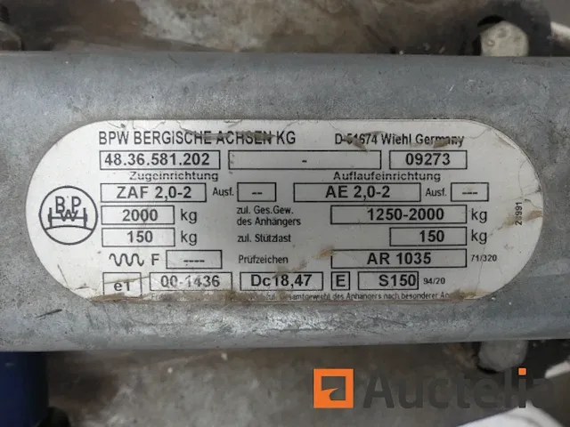 Aanhanger geremde anssems as 2000 vv - afbeelding 6 van  11
