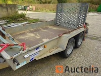 Aanhanger machinedrager, verkocht zonder inhoud, dubbele assen, williams, raamkozijnen sckd0000h0711058, 3500 kg, immat. qaef670, let op, geen documenten aan boord of aangifte van verlies. - afbeelding 3 van  8