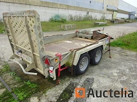 Aanhanger machinedrager, verkocht zonder inhoud, dubbele assen, williams, raamkozijnen sckd0000h0711058, 3500 kg, immat. qaef670, let op, geen documenten aan boord of aangifte van verlies. - afbeelding 4 van  8