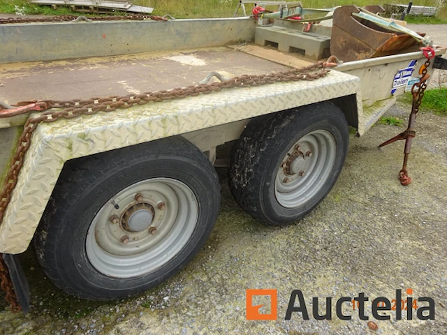 Aanhanger machinedrager, verkocht zonder inhoud, dubbele assen, williams, raamkozijnen sckd0000h0711058, 3500 kg, immat. qaef670, let op, geen documenten aan boord of aangifte van verlies. - afbeelding 5 van  8