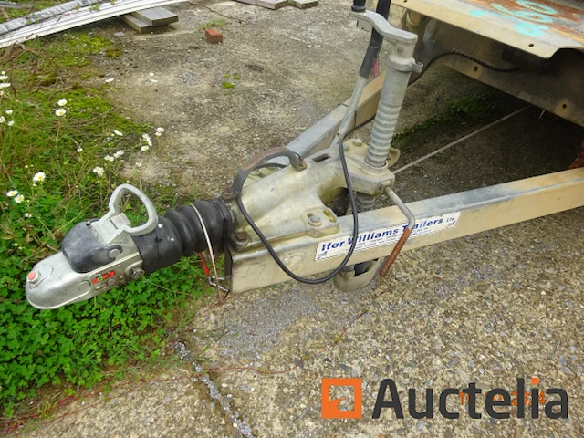 Aanhanger machinedrager, verkocht zonder inhoud, dubbele assen, williams, raamkozijnen sckd0000h0711058, 3500 kg, immat. qaef670, let op, geen documenten aan boord of aangifte van verlies. - afbeelding 6 van  8