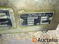 Aanhanger machinedrager, verkocht zonder inhoud, dubbele assen, williams, raamkozijnen sckd0000h0711058, 3500 kg, immat. qaef670, let op, geen documenten aan boord of aangifte van verlies. - afbeelding 8 van  8
