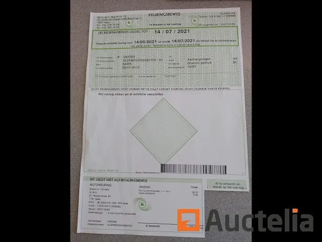 Aanhanger saris dubbelassige bestelwagen - afbeelding 8 van  9