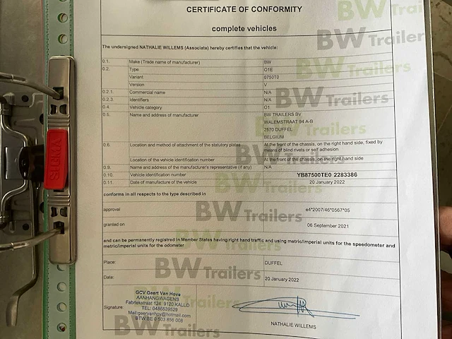 Aanhangwagen bw trailers - afbeelding 7 van  16