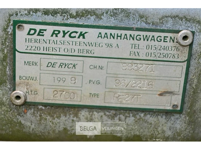 Aanhangwagen de ryck - afbeelding 10 van  10