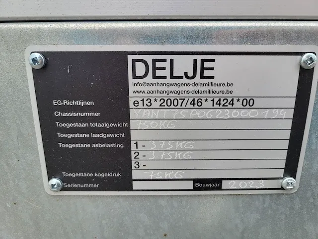 Aanhangwagen delje - afbeelding 6 van  7