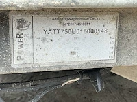Aanhangwagen dubbelasser 750kg - afbeelding 6 van  6