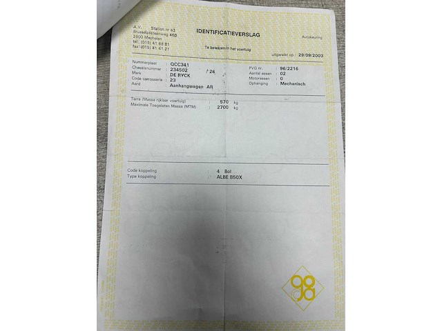 Aanhangwagen gesloten - afbeelding 19 van  26