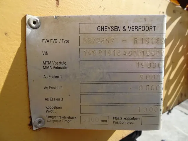 Aanhangwagen gheysen & verpoort - afbeelding 6 van  7