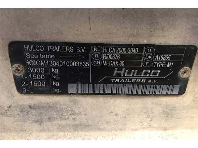 Aanhangwagen hulco m1 - afbeelding 9 van  15