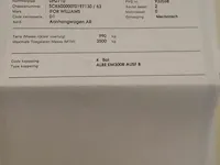 Aanhangwagen ifor williams 200x500 htg 3500 papieren oké - afbeelding 8 van  10