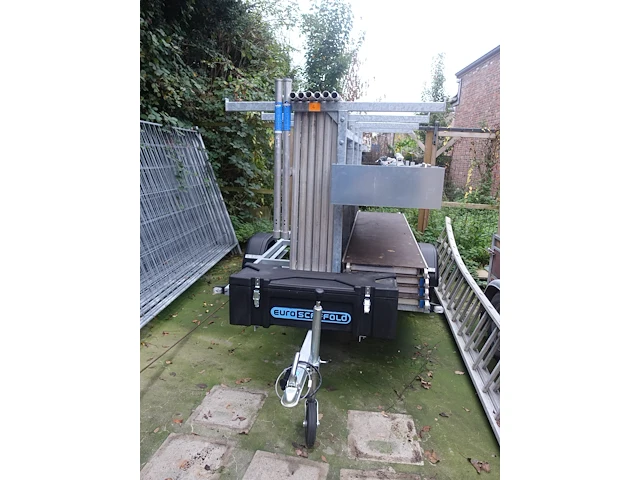 Aanhangwagen met alu stelling euro scaffold - afbeelding 1 van  15