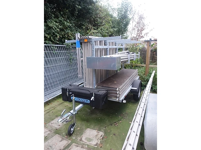 Aanhangwagen met alu stelling euro scaffold - afbeelding 8 van  15