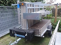 Aanhangwagen met alu stelling euro scaffold - afbeelding 8 van  15