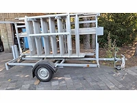 Aanhangwagen met alu stelling - afbeelding 1 van  4