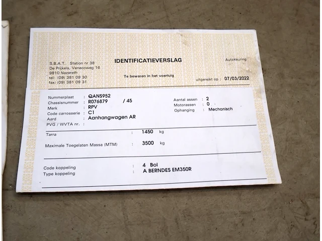 Aanhangwagen rpv - r078879 - afbeelding 9 van  19