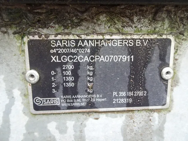 Aanhangwagen saris c2c - afbeelding 5 van  9