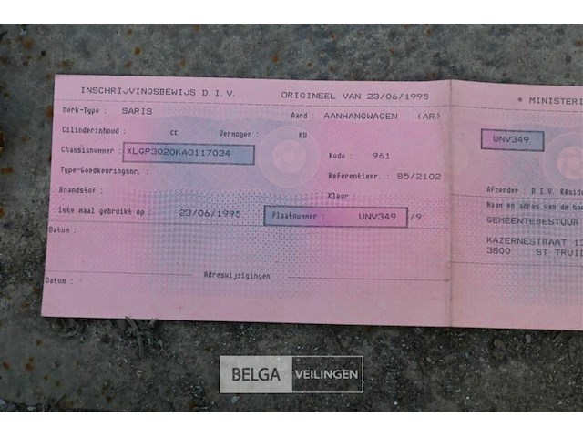 Aanhangwagen saris, geremd - afbeelding 2 van  12