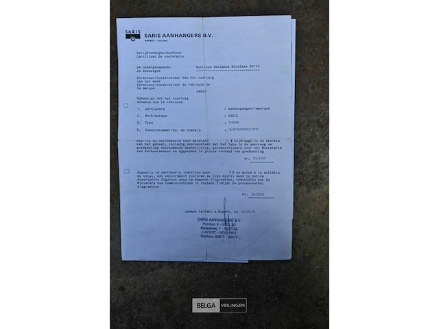 Aanhangwagen saris, geremd - afbeelding 6 van  12