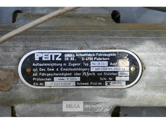 Aanhangwagen saris, geremd - afbeelding 8 van  12