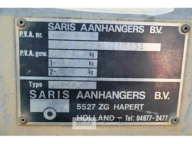 Aanhangwagen saris, geremd - afbeelding 12 van  12