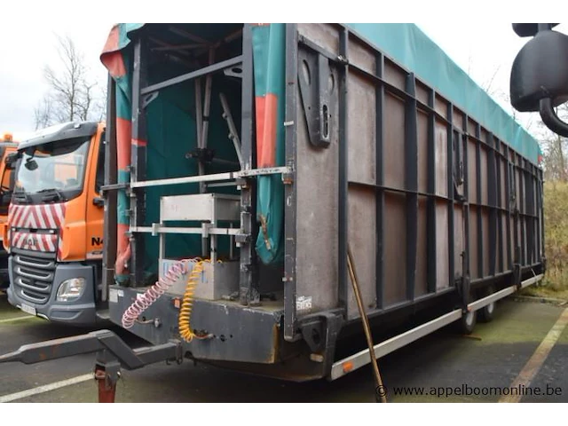 Aanhangwagen/podiumwagen noyens a2/6000b, 1e inschr 18/4/07, chassis 801679, kenteken, gelijkvormigheidsattest, keurin tot 06/2/25, uitgerust als poduim - afbeelding 6 van  12