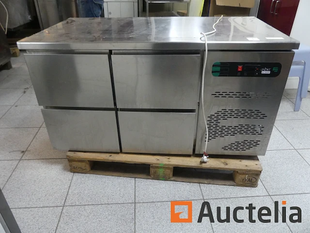 Aanrecht horizontale roestvrij staalkoelkast 4 lade asber etp-7-135-04 se - afbeelding 2 van  11