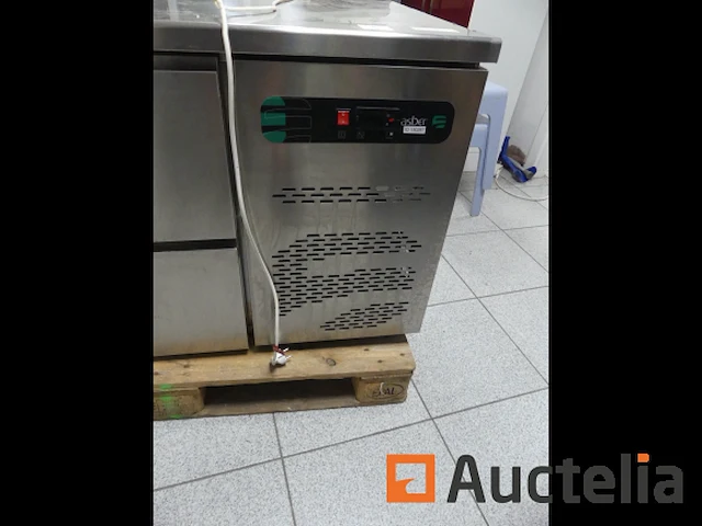 Aanrecht horizontale roestvrij staalkoelkast 4 lade asber etp-7-135-04 se - afbeelding 5 van  11